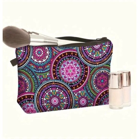 Mandala Cosmetic Bag, Travel Pouch - Picture 5 of 5